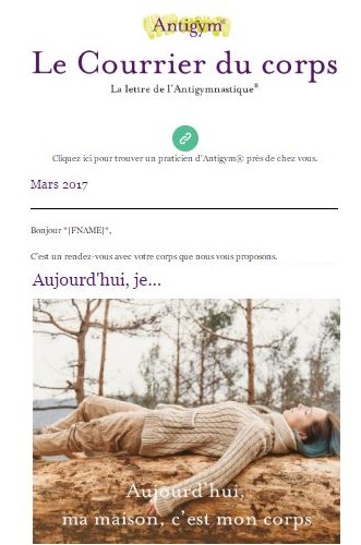 la newsletter de l'antigymnastique